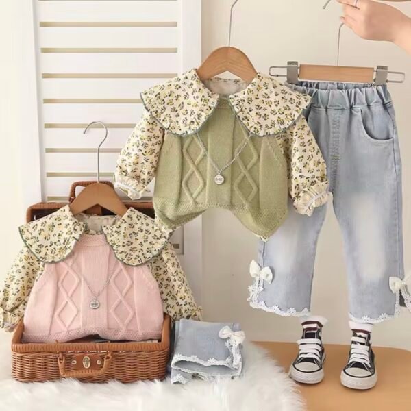 Ensemble fleuri Fille #114